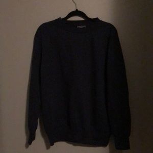 small, navy crew neck